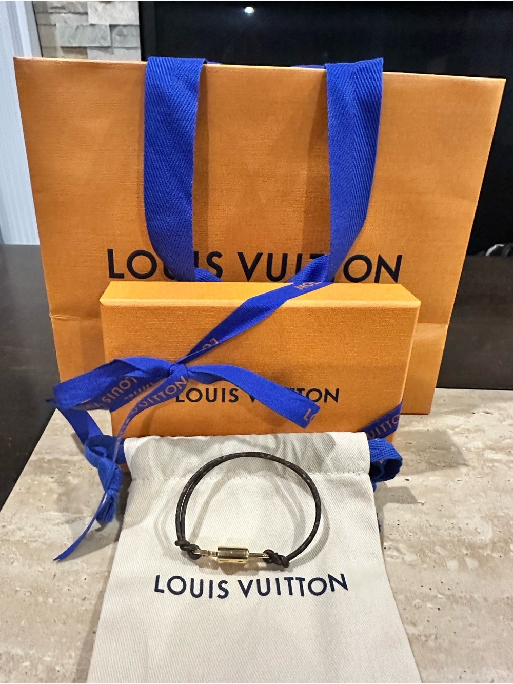 Authentic Louis Vuitton Padlock Bracelet - Preloved